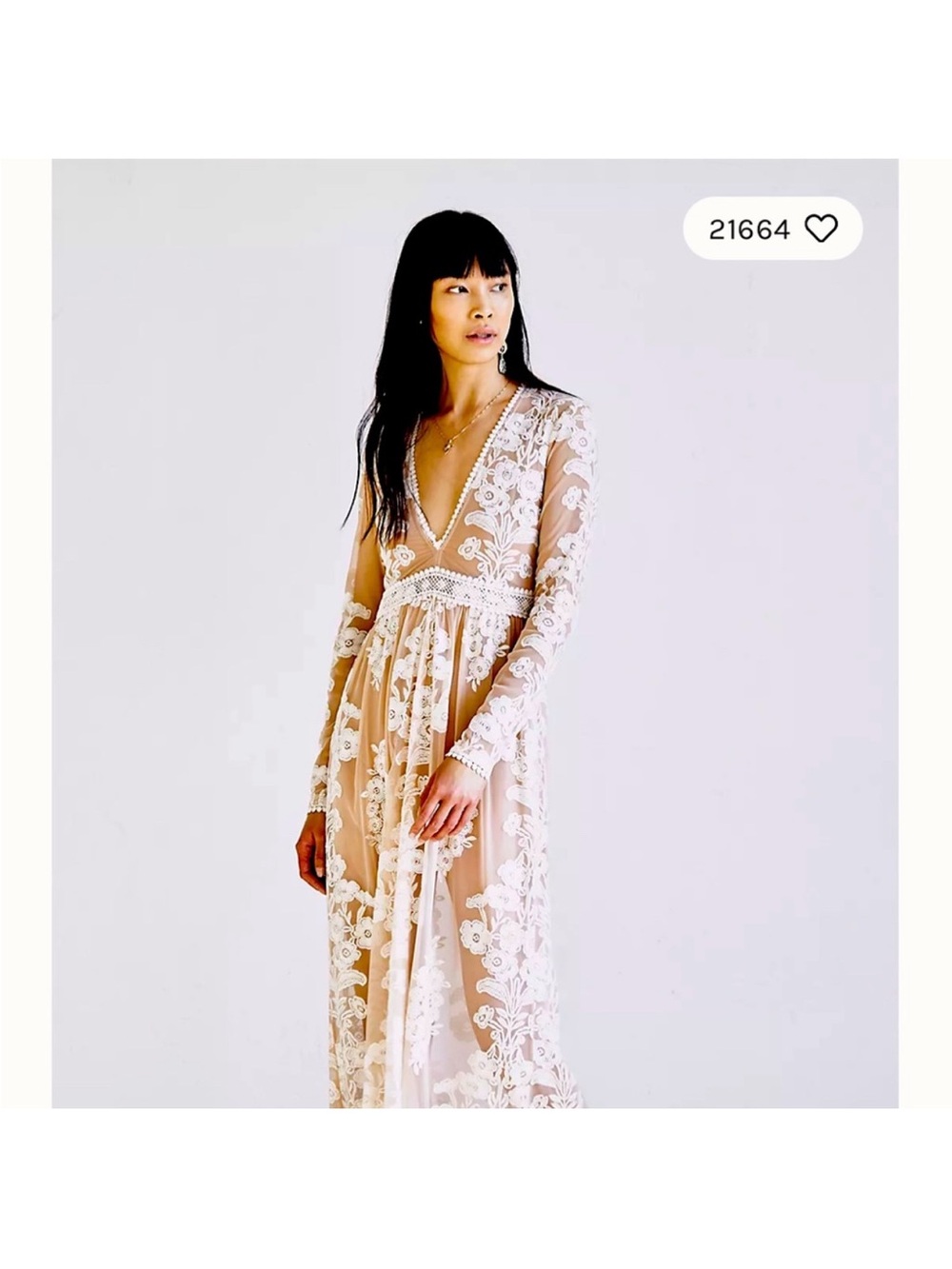 For Love or Lemons Temecula sheer net maxi dress.
